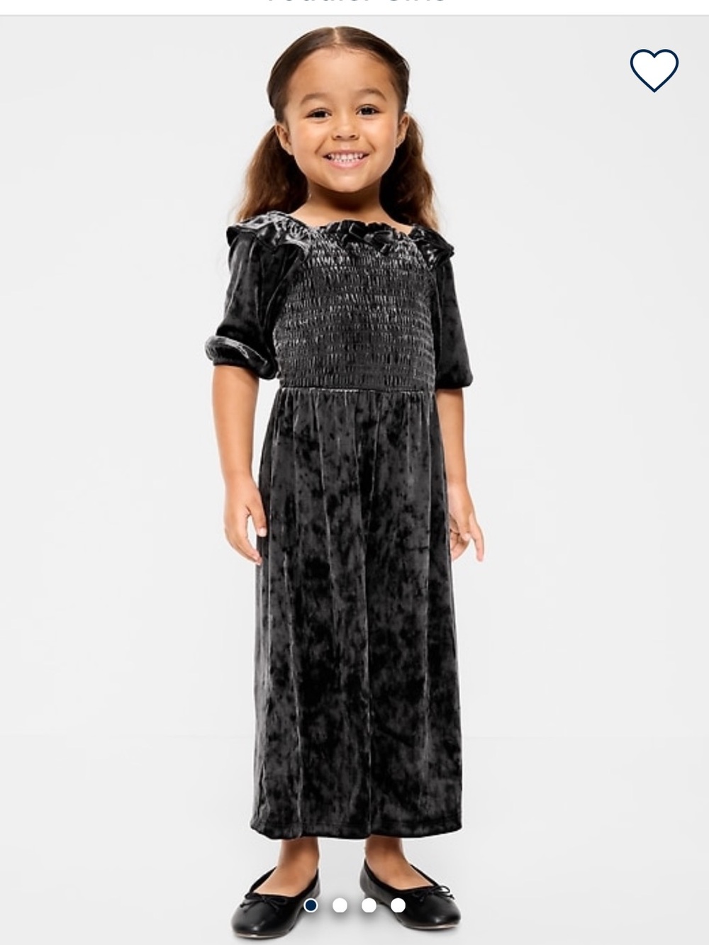 Old Navy Black Velvet Smocked Jumpsuit